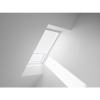 VELUX Sichtschutzrollo Uni weiß, 1028, 55x78 cm (102), GGU,Haltekrallen,Manuell,VELUX