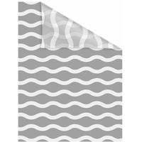 Lichtblick Fensterfolie Welle 1 St., blickdicht, strukturiertKlebepunkte, selbstklebend, Sichtschutz