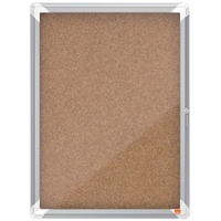NOBO Schaukasten mit Kork-Notiztafel, 4 x A4, Premium Plus,