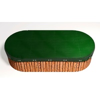 GRASEKAMP Abdeckplane für Pool oval 1000x550cm Planenmaß 1080x630cm Sommer