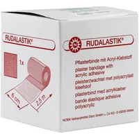 NOBAMED RUDALASTIK elastische Pflasterbinde mit Acryl-Klebstoff 2,5 m, Größen:2.5