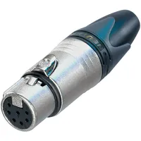 Neutrik NC7FXX XLR-Steckverbinder Buchse, gerade Polzahl: 7 Silber