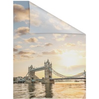Lichtblick Fensterfolie Tower Bridge 1 St., blickdicht, strukturiertKlebepunkte, selbstklebend,