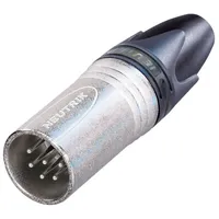 Neutrik NC6MXX XLR-Steckverbinder Stecker, gerade Polzahl: 6 Silber 1St.
