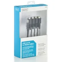 Digitus USB 2.0 zu 4x D-SUB-Stecker 9pol. 1,5 m
