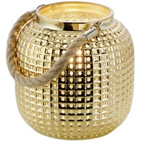 Nino Leuchten Tischlampe Wohnzimmer Tischleuchte Keramik gold 16 cm