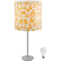 ETC Shop Tisch Leuchte Beleuchtung Blumen Lampenschirm Lampe im