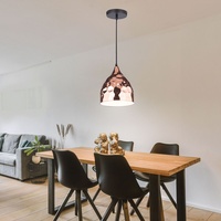 V-Tac Vintage Pendel Lampe Hänge Flur Decken Fluter Hammerschlag