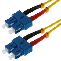 Helos LWL Patchkabel 9/125μm SC Duplex gelb