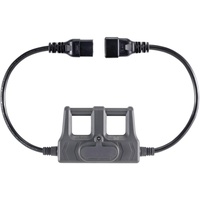 VOLTCRAFT Messadapter Kaltgeräte-Stecker C20 - Kaltgeräte-Buchse C19 Dunkelgrau