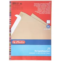 Herlitz Versandtasche C4 90 g Haftklebend, Recyclingpapier, blauer Engel,
