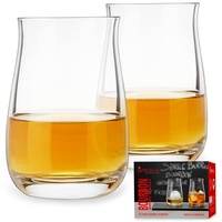 Spiegelau 2-teiliges Single Barrel Bourbon Whiskyglas-Set, Whiskygläser, 380 ml,