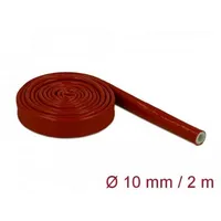 DeLock Feuerfester Schutzschlauch, silikonbeschichtet 2 m x 10 mm,