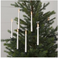 Star Trading Star LED-Kerzenkette Slimline 16tlg., Weiß - Weiß/Grün