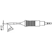 Weller RTM 012 B Lötspitze Rundform, abgeschrägt 45° Spitzen-Größe