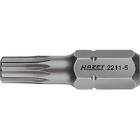 HAZET Schraubendreher-Einsatz (Bit) 2211-5 M: 5 Sechskant massiv 6,3