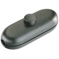 Inter Bär InterBär Schnurschalter Schwarz 1 x Aus/Ein 2A