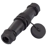 TRU Components 1094579 Rundstecker Stecker, gerade, Buchse, gerade Gesamtpolzahl: