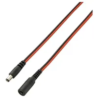 VOLTCRAFT 93025c183 Niedervolt-Verlängerungskabel Niedervolt-Stecker - Niedervolt-Buchse 5.5 mm 2.5