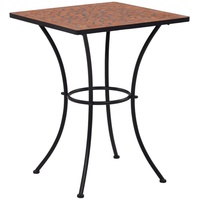 VidaXL Mosaik-Bistrotisch Terrakottarot 60 cm Keramik