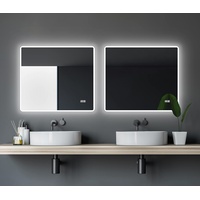 DSK LED Lichtspiegel Silver Sintra 80x70 cm