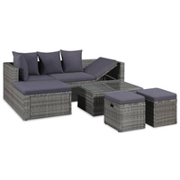 VidaXL Garten-Lounge-Set grau 43956