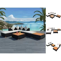 VidaXL Garten-Lounge-Set schwarz 42757