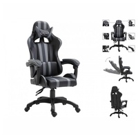VidaXL Gaming Chair Kunstleder grau