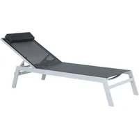 Beliani Gartenliege Sonnenliege 200 x 66 x 23 cm