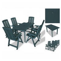 VidaXL Garten-Essgruppe 7-tlg. grün