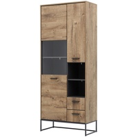 Harper Vitrine HARPER WAKEFIELD (BHT 79x196x38 cm, - braun