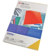 GBC HiGloss Einbanddeckel A4 Karton 250 g/m2 rot 100