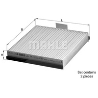 Mahle Filter, Innenraumluft LA 76/S