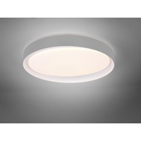 Trio Reality Leuchten LED-Deckenleuchte Zeta Kunststoff Grau, Weiß Grau