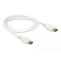 DeLock DisplayPort-Kabel 2 m Weiß