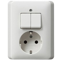 Gira Schuko-Serienschalt. rwsgl 017503
