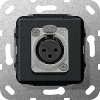 Gira XLR Buchse D Serie Einsatz XLR-Buchse, D-Serie Schwarz