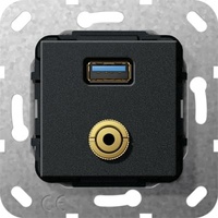 Gira UP Tragring USB A Klinke 568610