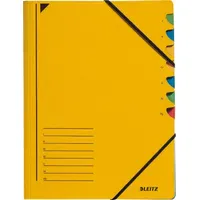 Leitz Ordnungsmappe 3907 7 Fächer gelb,