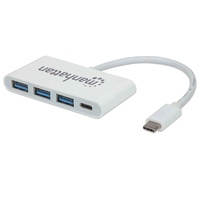 Manhattan 3-Port USB 3.0 Typ-C Hub mit Power Delivery