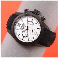 Superdry Herren Multi Zifferblatt Quarz Uhr mit Silikon Armband