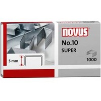 Novus No.10 SUPER Heftklammern Stahldraht verzinkt, 1000 Stück