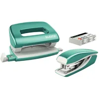 Leitz Locher und Heftgeräte Set NeXXt WOW eisblau