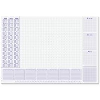 Sigel Schreibtischunterlage Lilac HO355 Schreibunterlage 3-Jahreskalender Mehrfarbig (B x