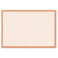 Sigel Schreibunterlage, orange millimeterkariert mit Zierrand orange