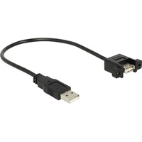 DeLock USB-Kabel USB 2.0 USB-A Stecker, USB-A Buchse 0.25