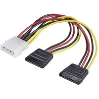 Renkforce Strom Y-Adapter [1x IDE-Strom-Stecker 4pol. - 2x SATA-Strom-Buchse