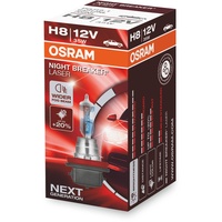 Osram NIGHT BREAKER LASER H8 +150% mehr Helligkeit, Halogen-Scheinwerferlampe,