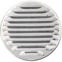 WALLAIR N31841 Abluftgitter Edelstahl Passend für Rohr-Durchmesser: 16 cm