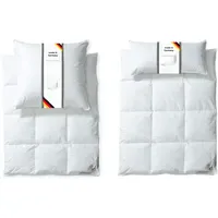 RIBECO Federbettdecke + Federkissen "Laram, 2-tlg. Naturprodukt zum TOP-Preis",